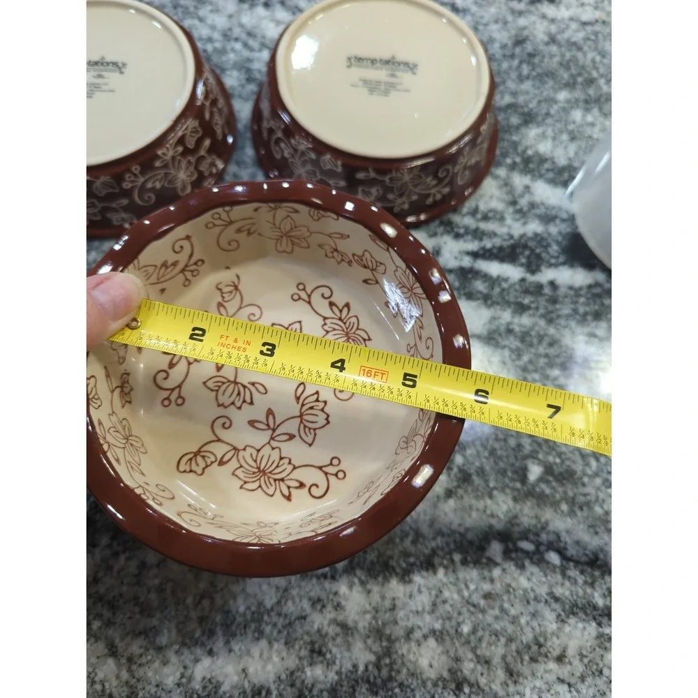 4 Temp-Tations~Presentable Ovenware By Tara Floral Lace 5